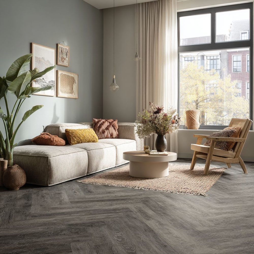PVC Visgraat Eiken Houtlook Rijn Lijm