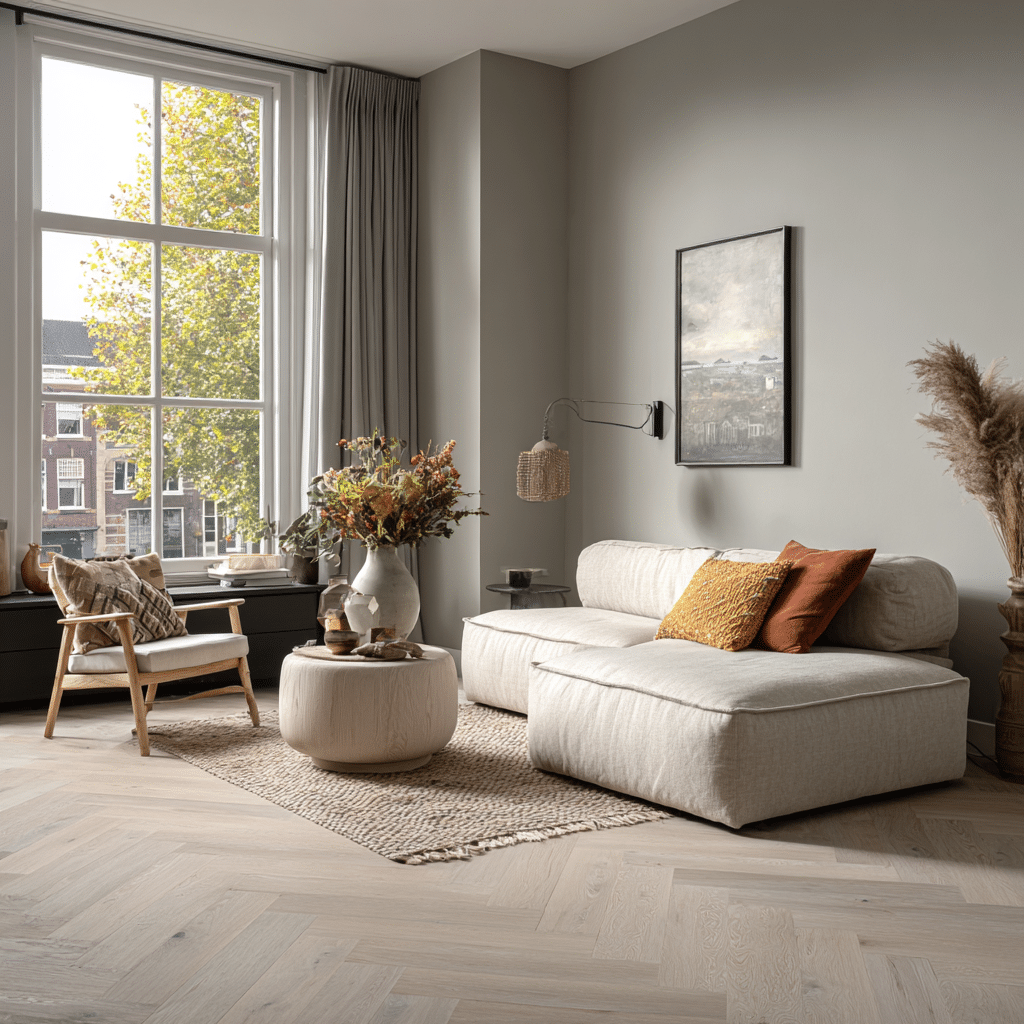 Visgraat eiken | Uitvoering: rustiek ambiance | 14 mm. dik | 12,5 x 62,5 cm.