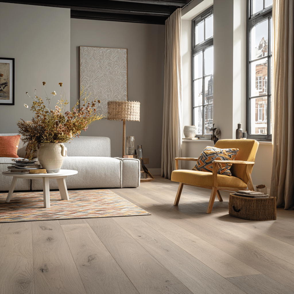 Eiken massief | Rustiek ambiance | 24 cm | Licht grijs | [9]