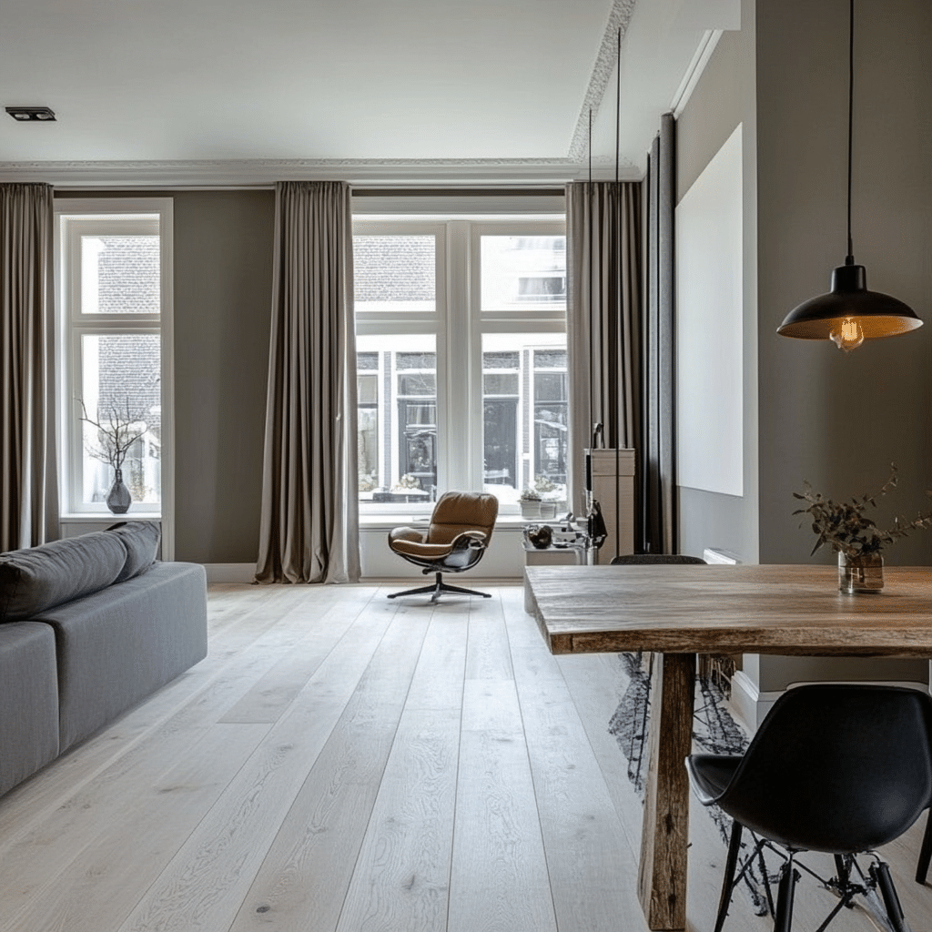 Eiken lamel | Rustiek ambiance | 23,5 cm | Licht Grijs | [9]