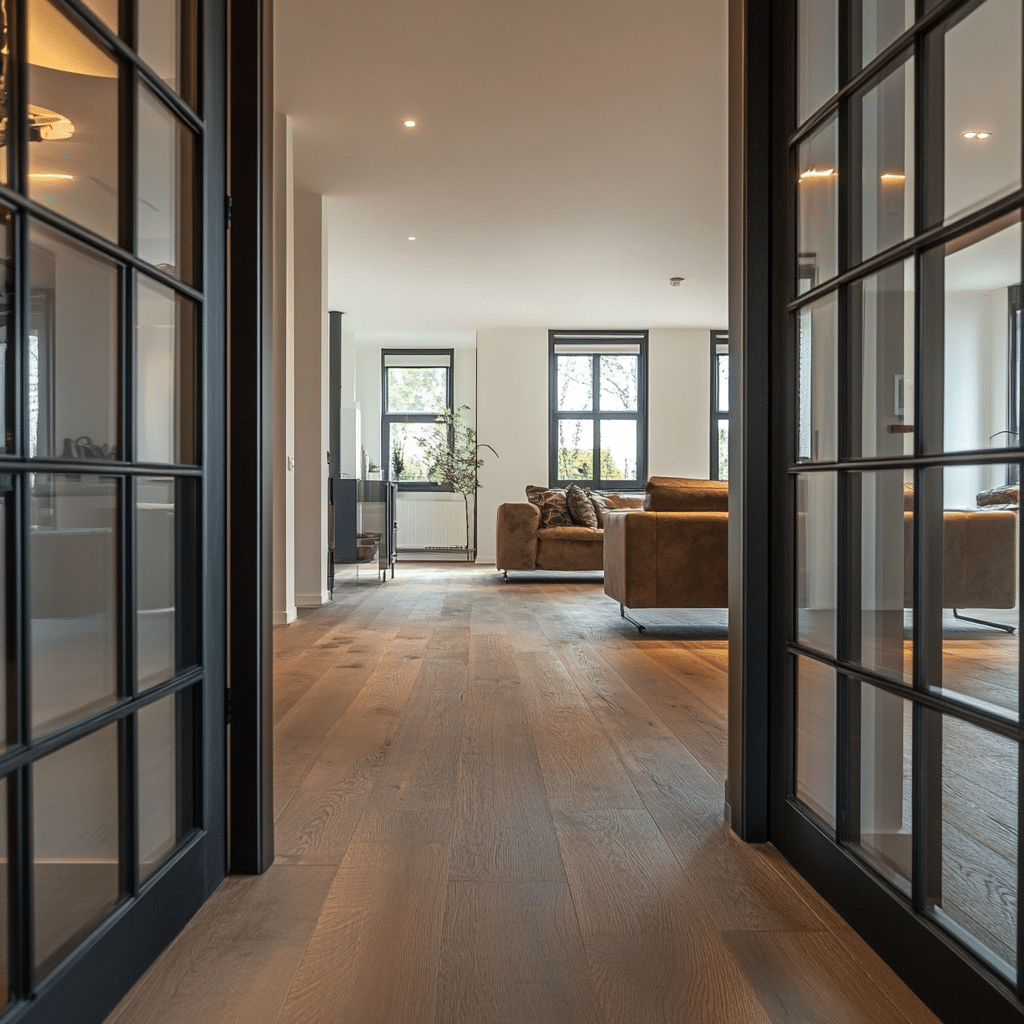 Eiken massief | Rustiek | 24 cm | Licht Grijs | [10]