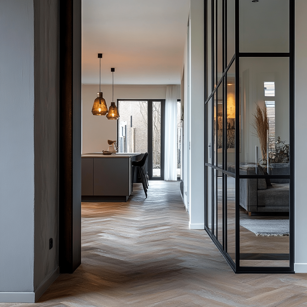 Walvisgraat eiken | Rustiek ambiance | 15 x 75 cm | Licht grijs | [10]