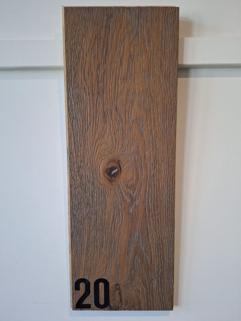 Eiken lamel | Geborsteld rustiek | 19 cm | Donker Grijs | [20] - Afbeelding 2