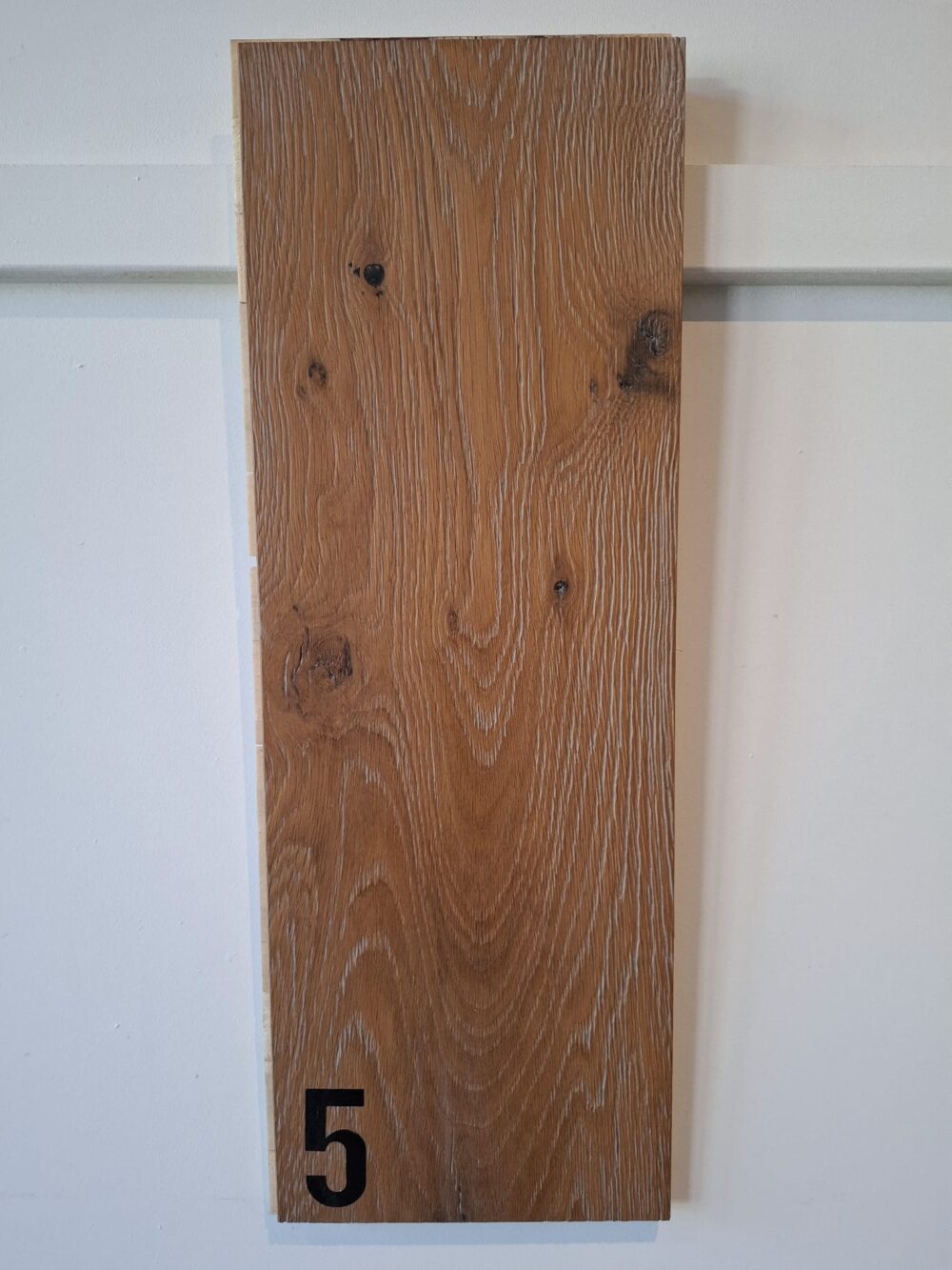 Eiken lamel | Geborsteld rustiek | 19 cm | Licht Grijs | [5] - Afbeelding 2