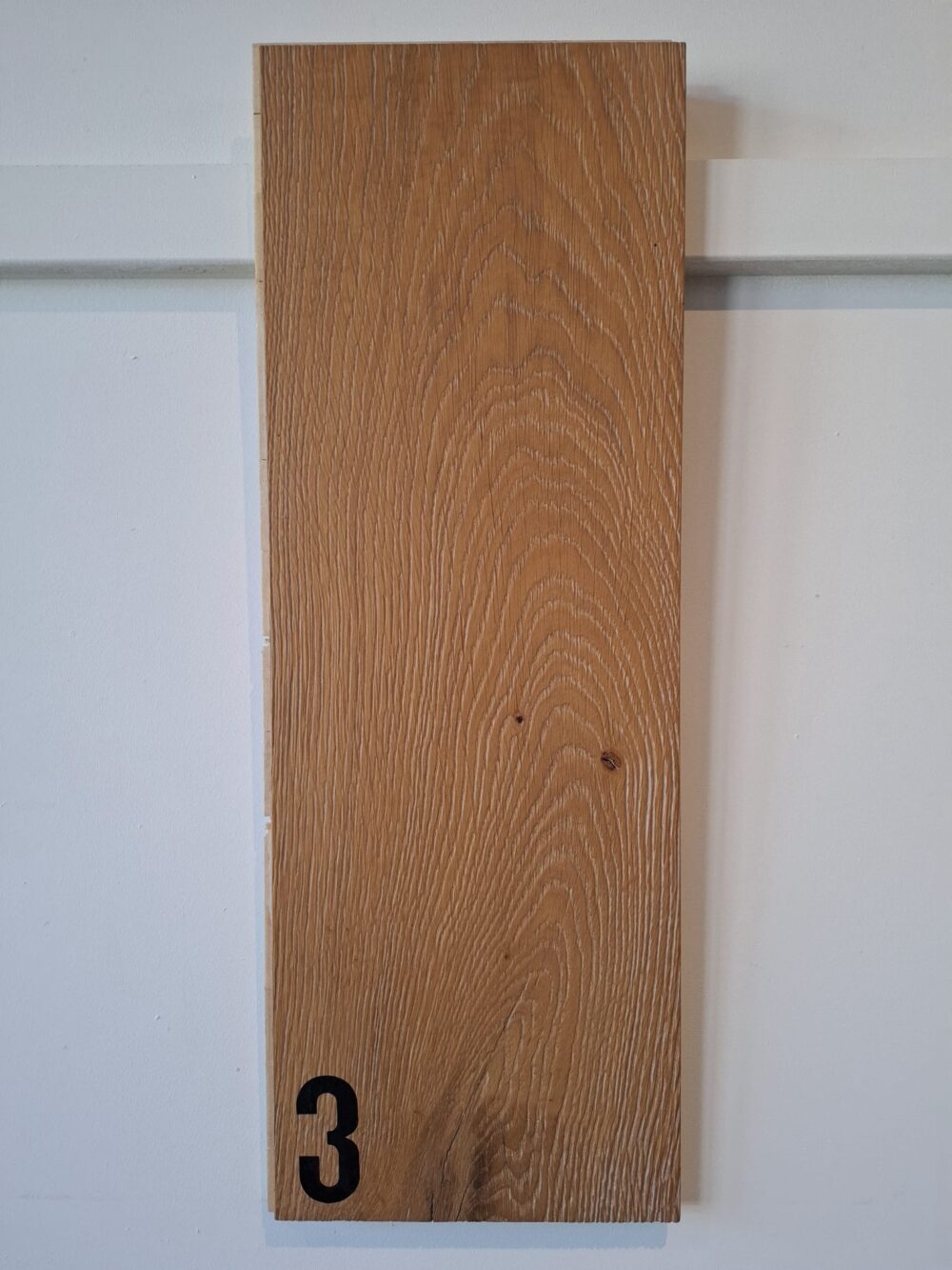 Eiken lamel | Geborsteld rustiek | 19 cm | Wit | [3] - Afbeelding 2