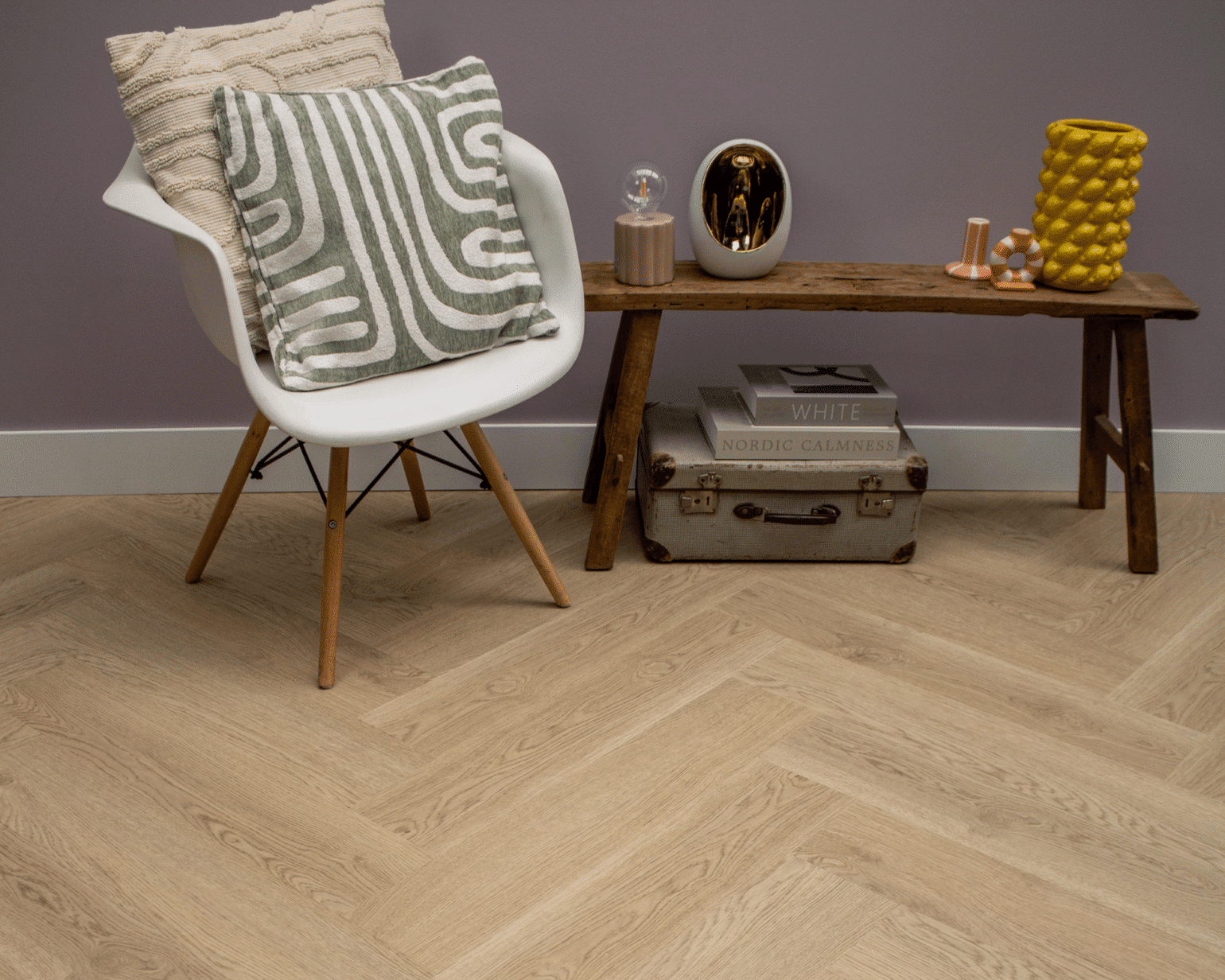 PVC Visgraat Eiken Houtlook Ganges Klik