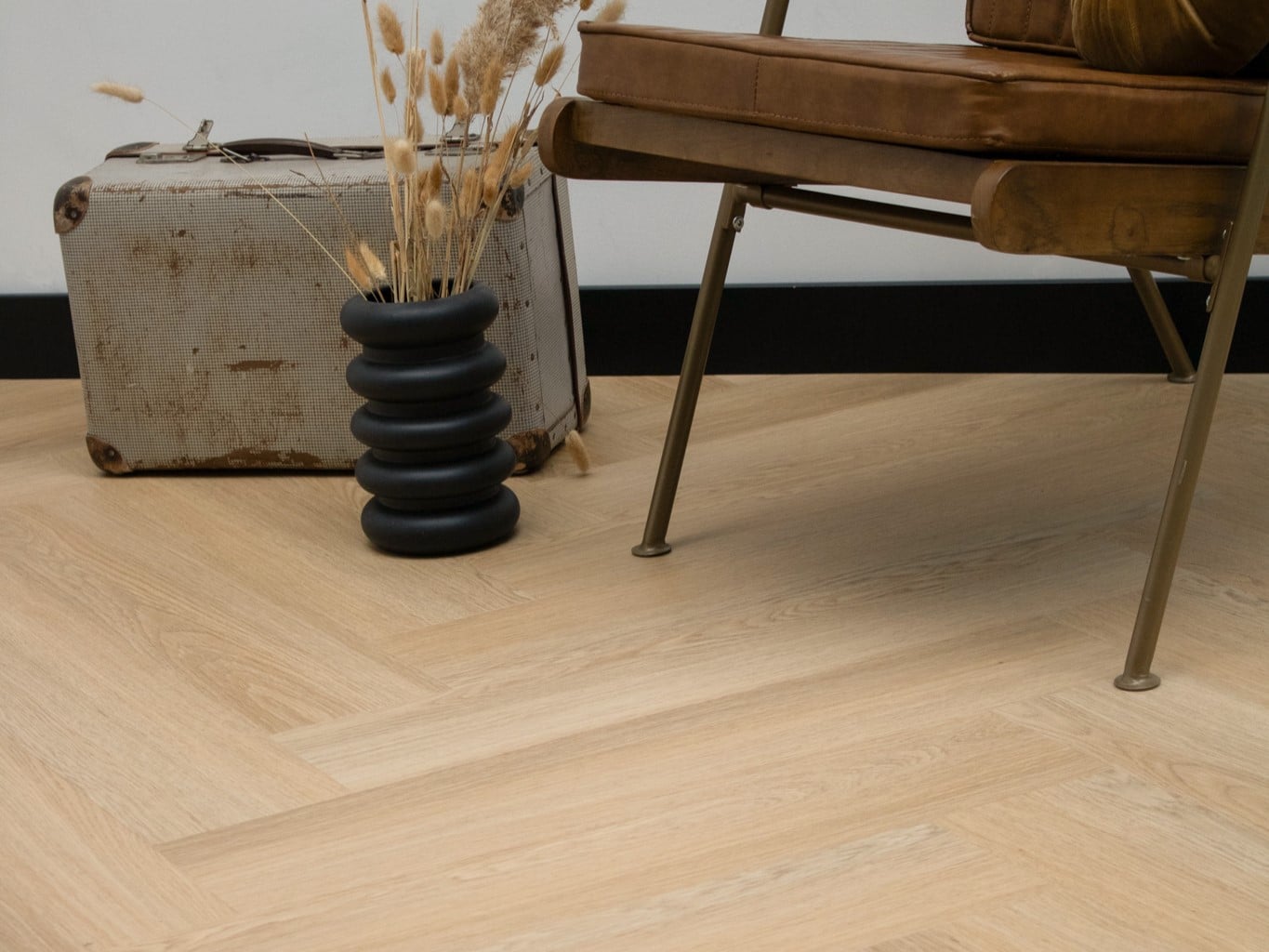 PVC Visgraat Eiken Houtlook Mississippi Klik - Afbeelding 2