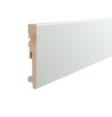 Rechte Plint | 12 cm | Wit